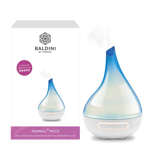 Dyfuzor ultradzwiękowy Taowell Picco z olejkiem Feelfreude 5 ml Bio, Baldini Dyfuzor ultradzwiękowy Taowell Picco z olejkiem Feelfreude 5 ml Bio, Baldini